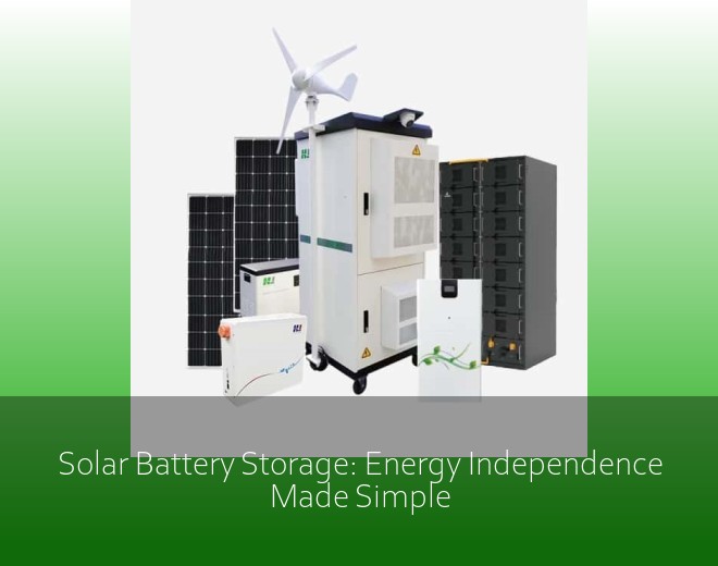 Solar Battery Storage: Energy Independence Made Simple